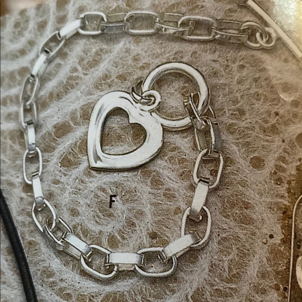 SILPADA sterling silver Heart Charm Bracelet